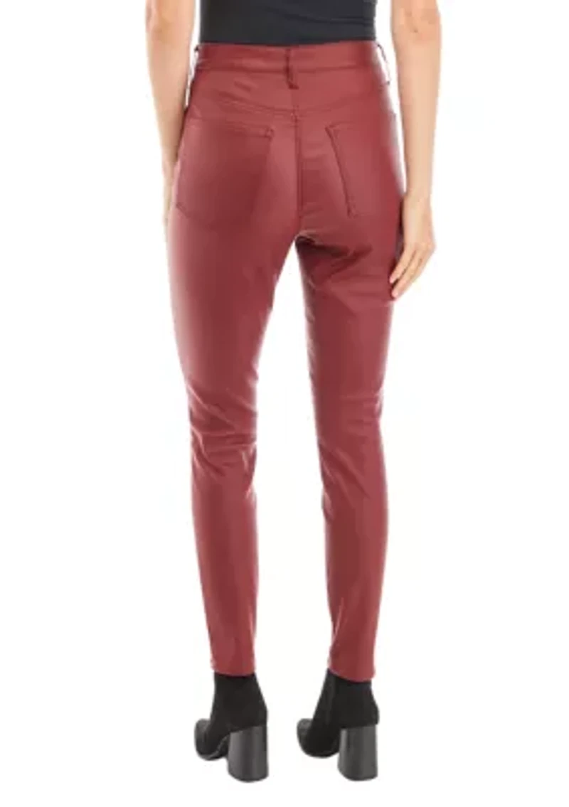 Women's High Rise Coated Skinny Jeans