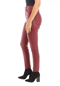 Women's High Rise Coated Skinny Jeans