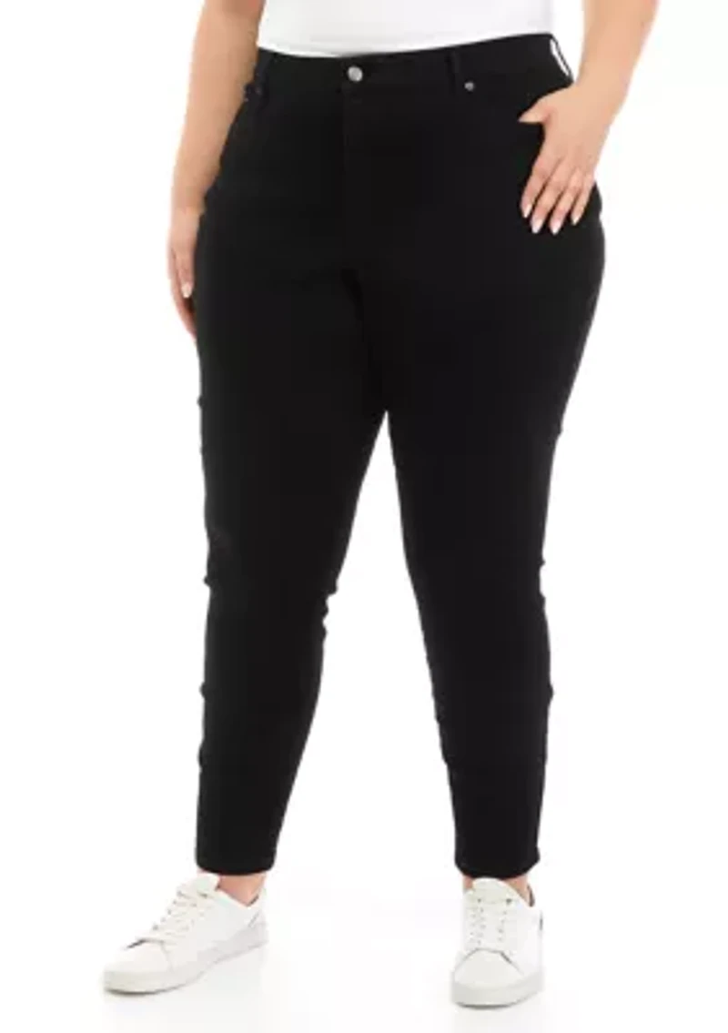Plus Mid Rise Skinny Curvy Jeans