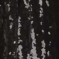 Petite Blouson Sleeve Sequin Tiered Dress