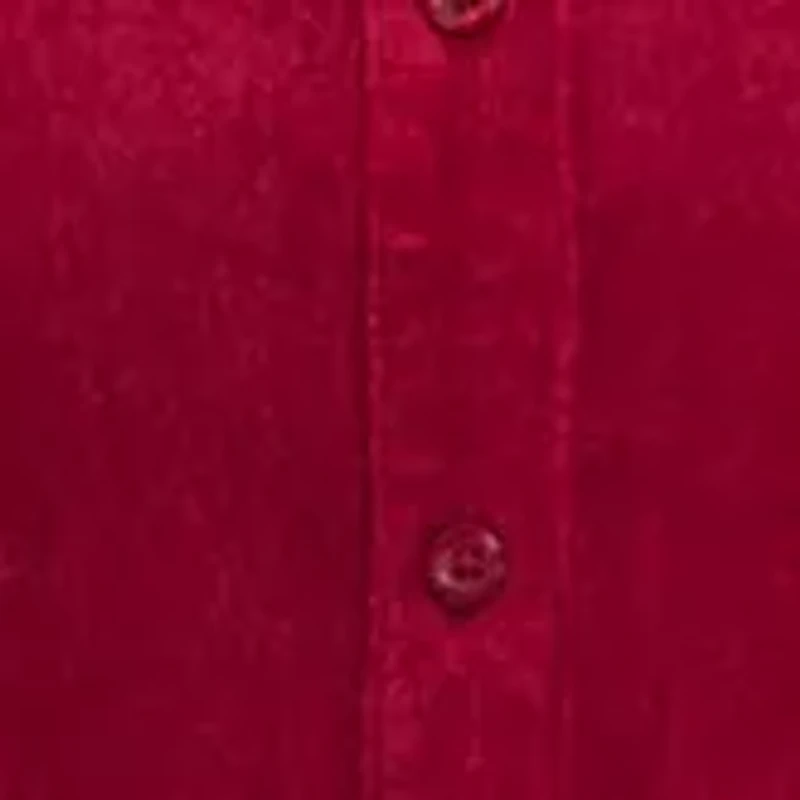 Plus Puff Sleeve Corduroy Dress