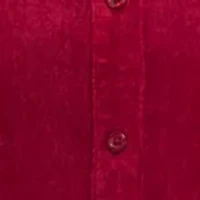 Plus Puff Sleeve Corduroy Dress