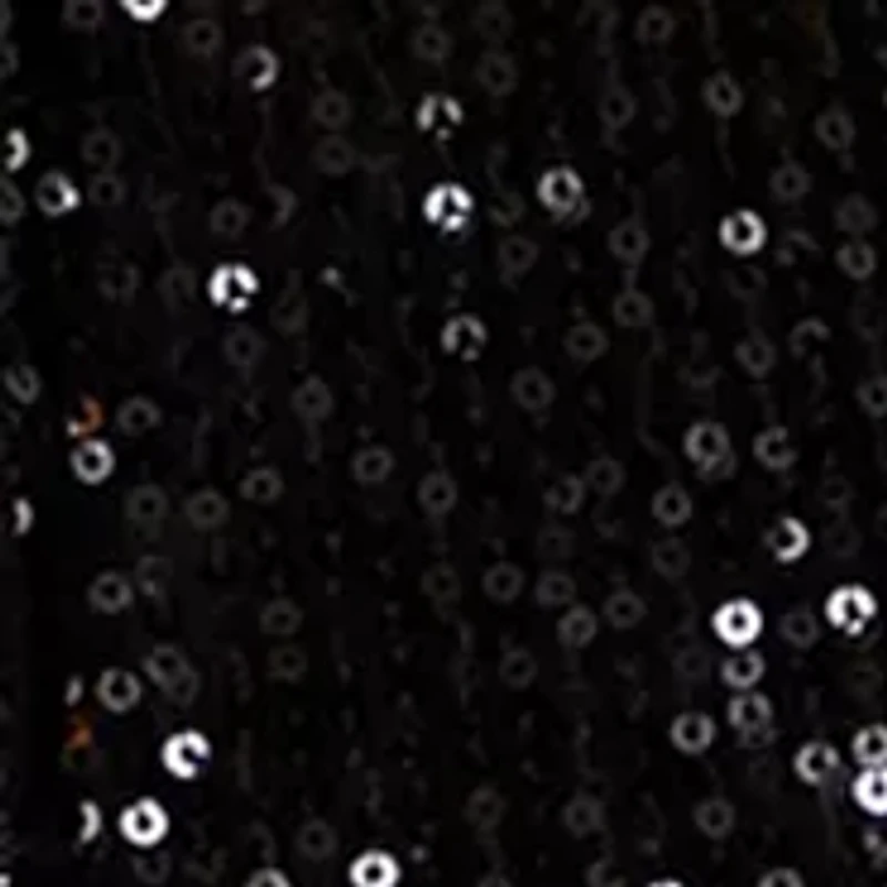 Women's Long Sleeve Sequin Boyfriend Shirt