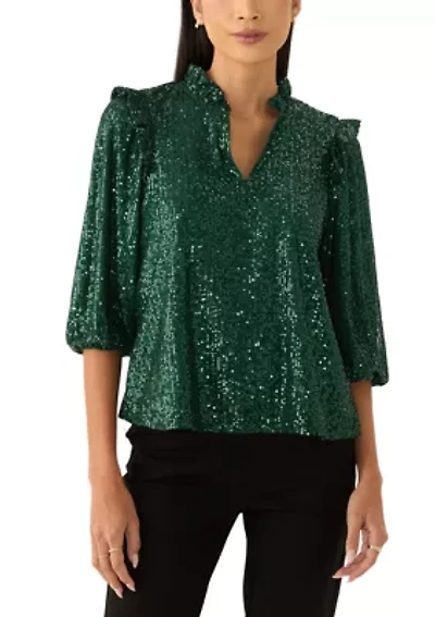 Petite Sequin Top