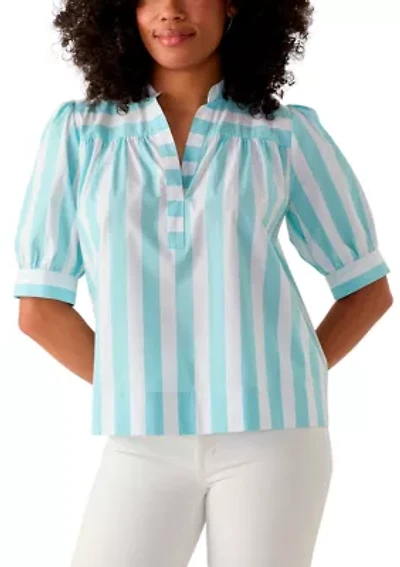 Women's Popover Top with Front Yoke