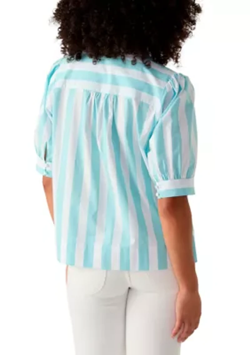Women's Popover Top with Front Yoke