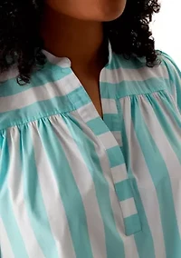 Women's Popover Top with Front Yoke