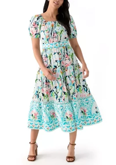 Women's Belted Maxi Dress