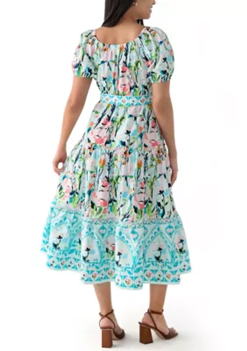 Women's Belted Maxi Dress