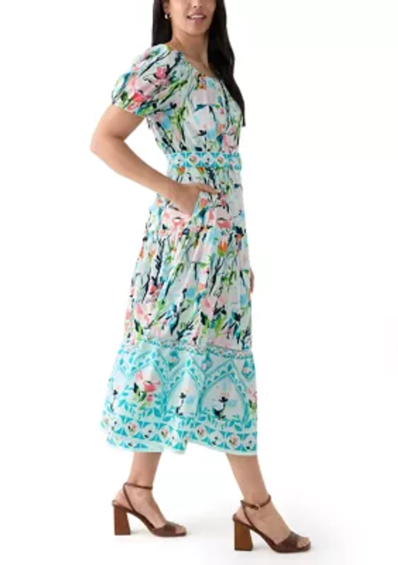 Women's Belted Maxi Dress