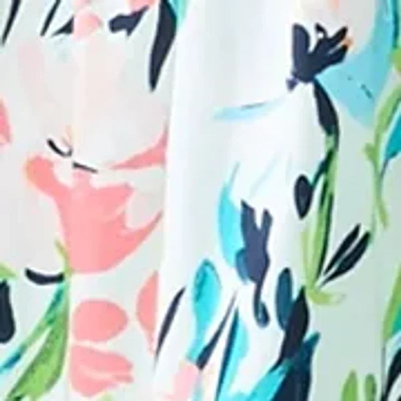 Plus Off the Shoulder Puff Sleeve Printed Maxi Dress
