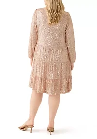 Plus Sequin Dress