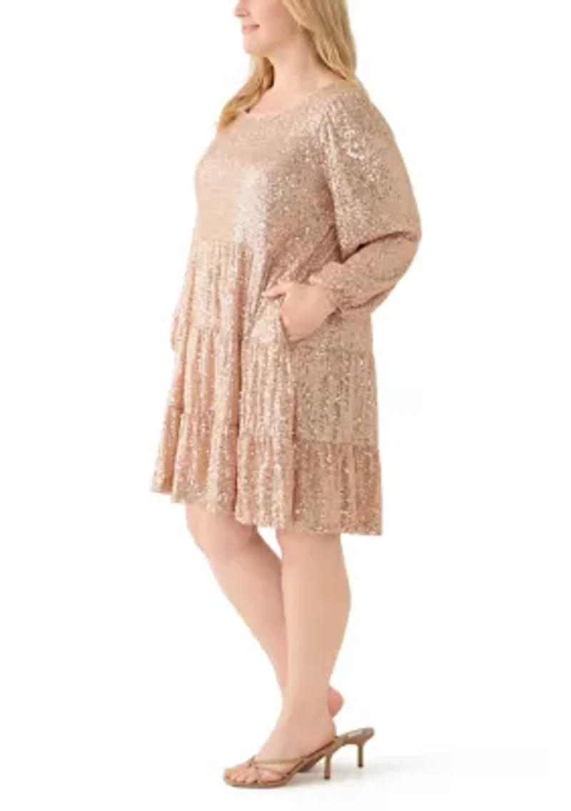 Plus Sequin Dress