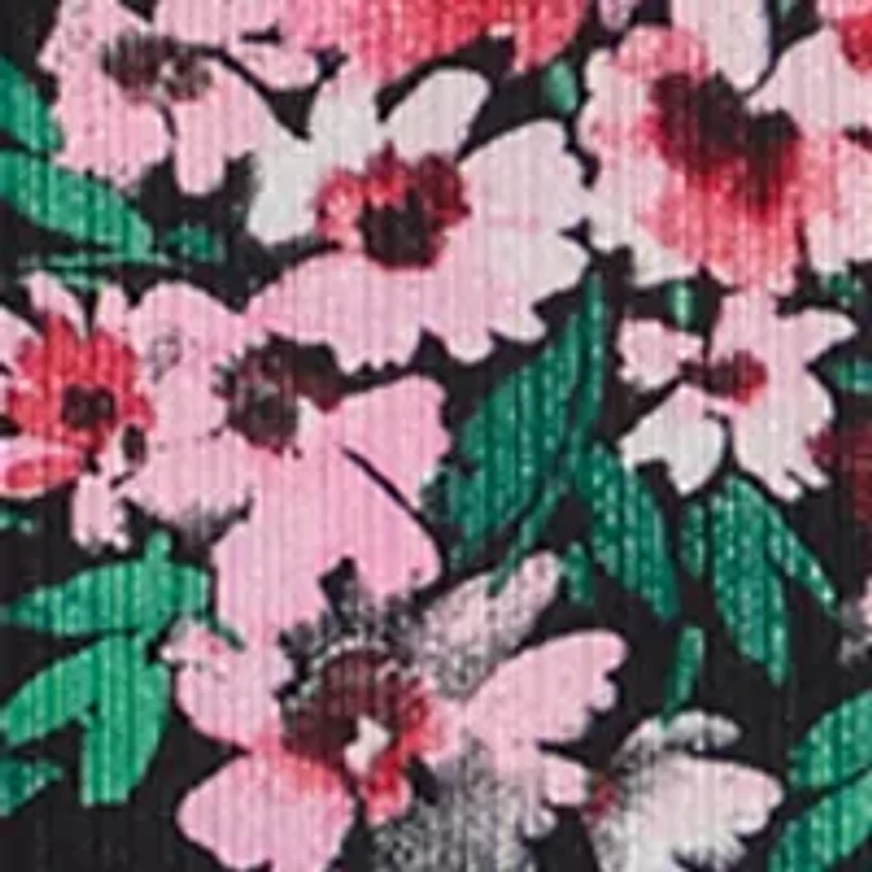 Petite Flutter Sleeve Split Neck Top