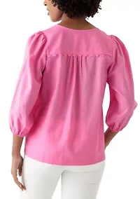 Women's Ric Rac Scallop Top