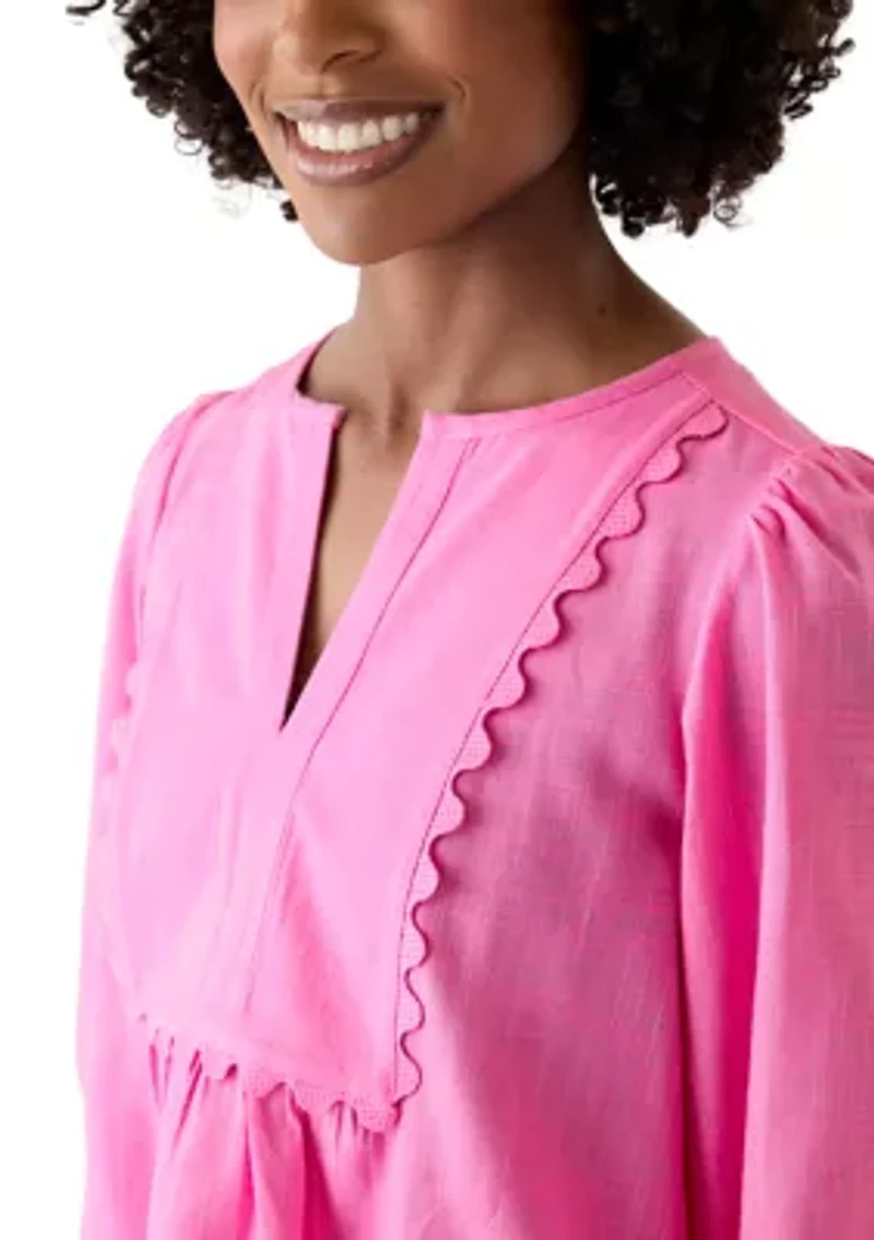 Women's Ric Rac Scallop Top