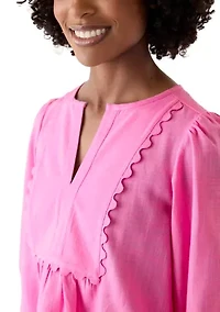 Women's Ric Rac Scallop Top