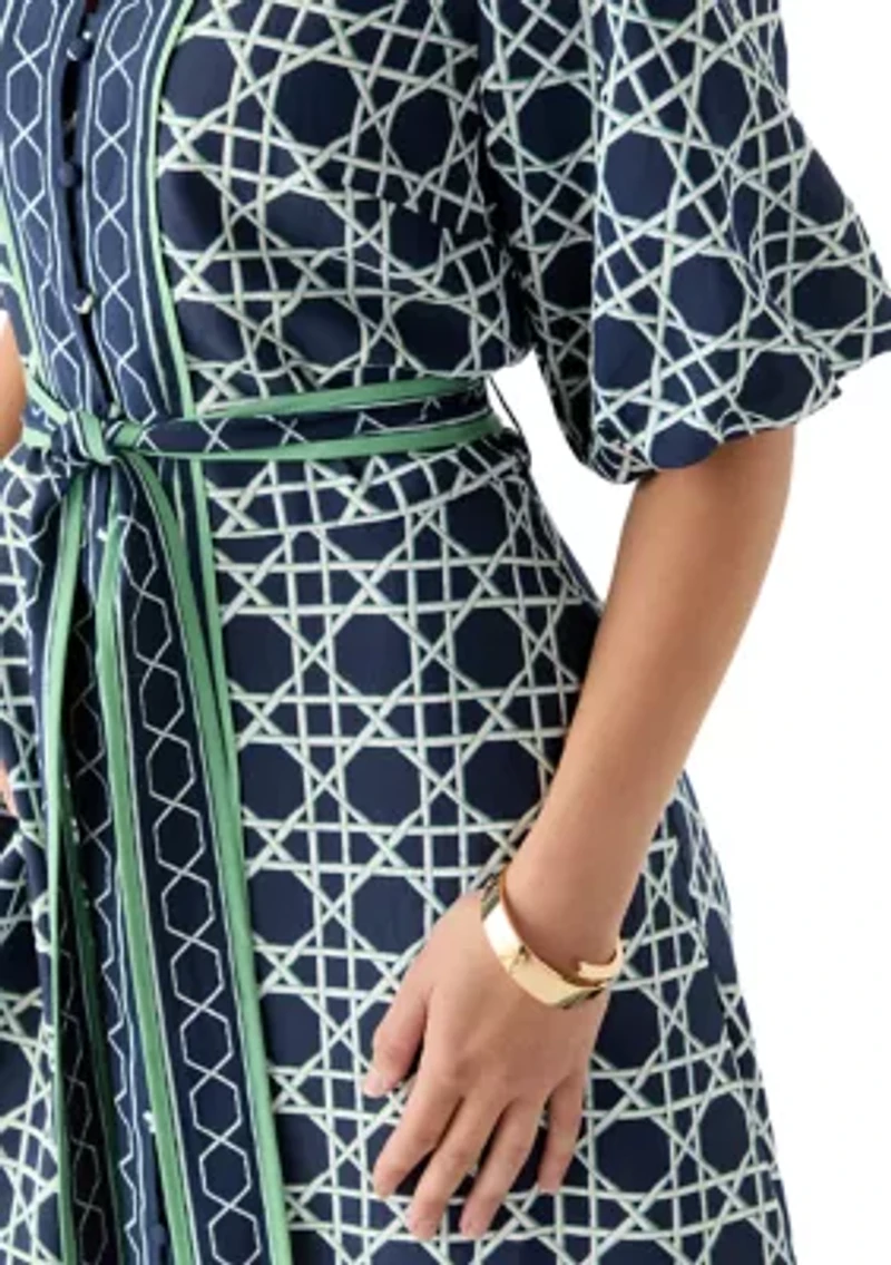 Petite Puff Sleeve Maxi Dress