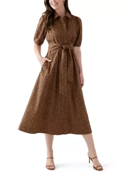 Women's Elbow Sleeve Maxi Dress