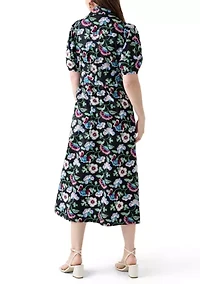 Women's Elbow Sleeve Maxi Dress