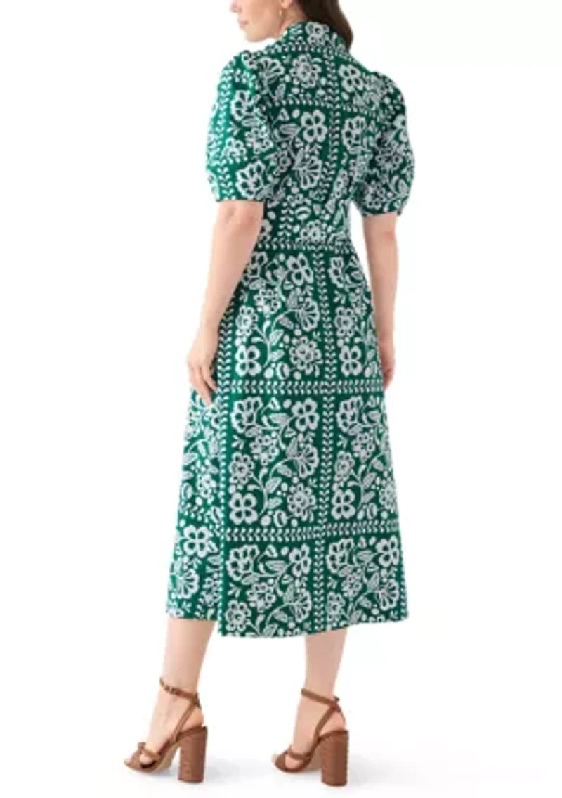 Women's Elbow Sleeve Maxi Dress