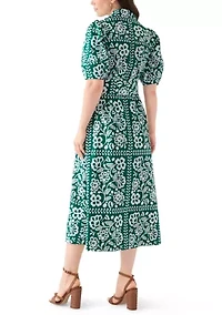 Women's Elbow Sleeve Maxi Dress