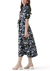 Women's Elbow Sleeve Maxi Dress