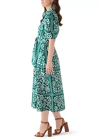 Women's Elbow Sleeve Maxi Dress