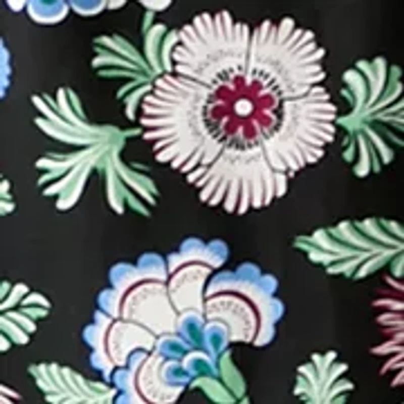 Petite Elbow Sleeve Floral Maxi Dress