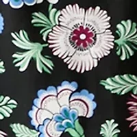 Petite Elbow Sleeve Floral Maxi Dress