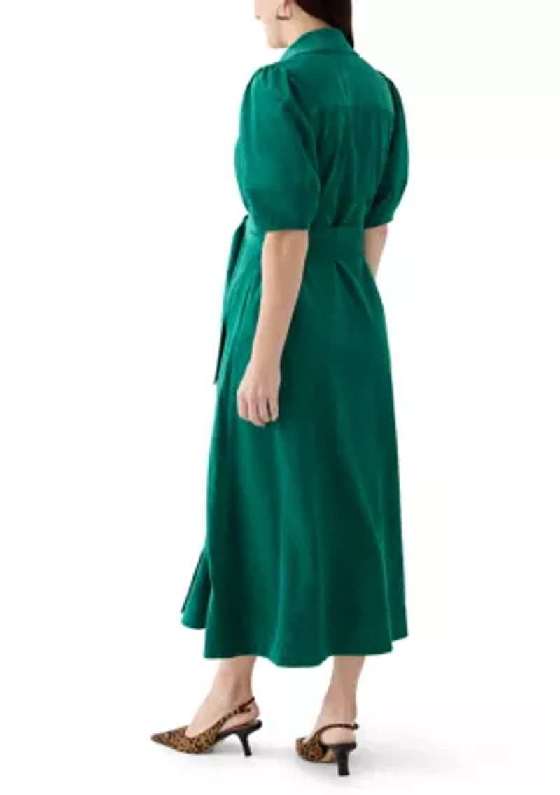 Women's Elbow Sleeve Corduroy Maxi Dress