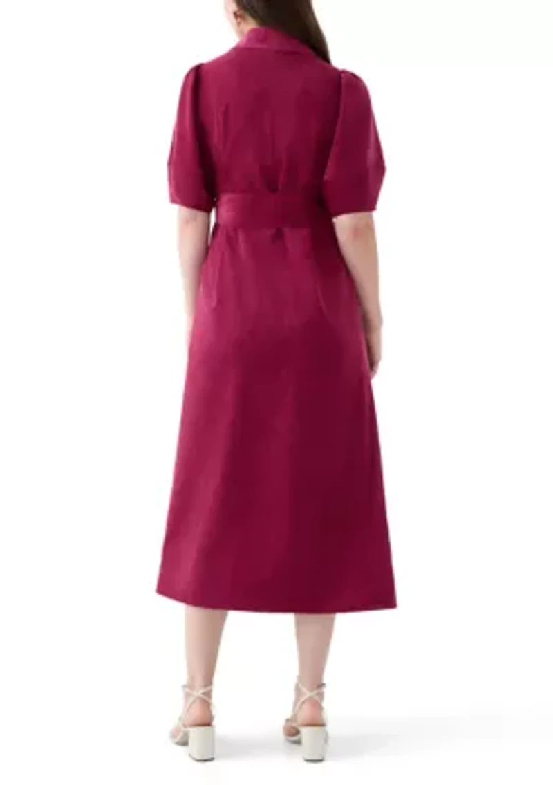 Women's Elbow Sleeve Corduroy Maxi Dress