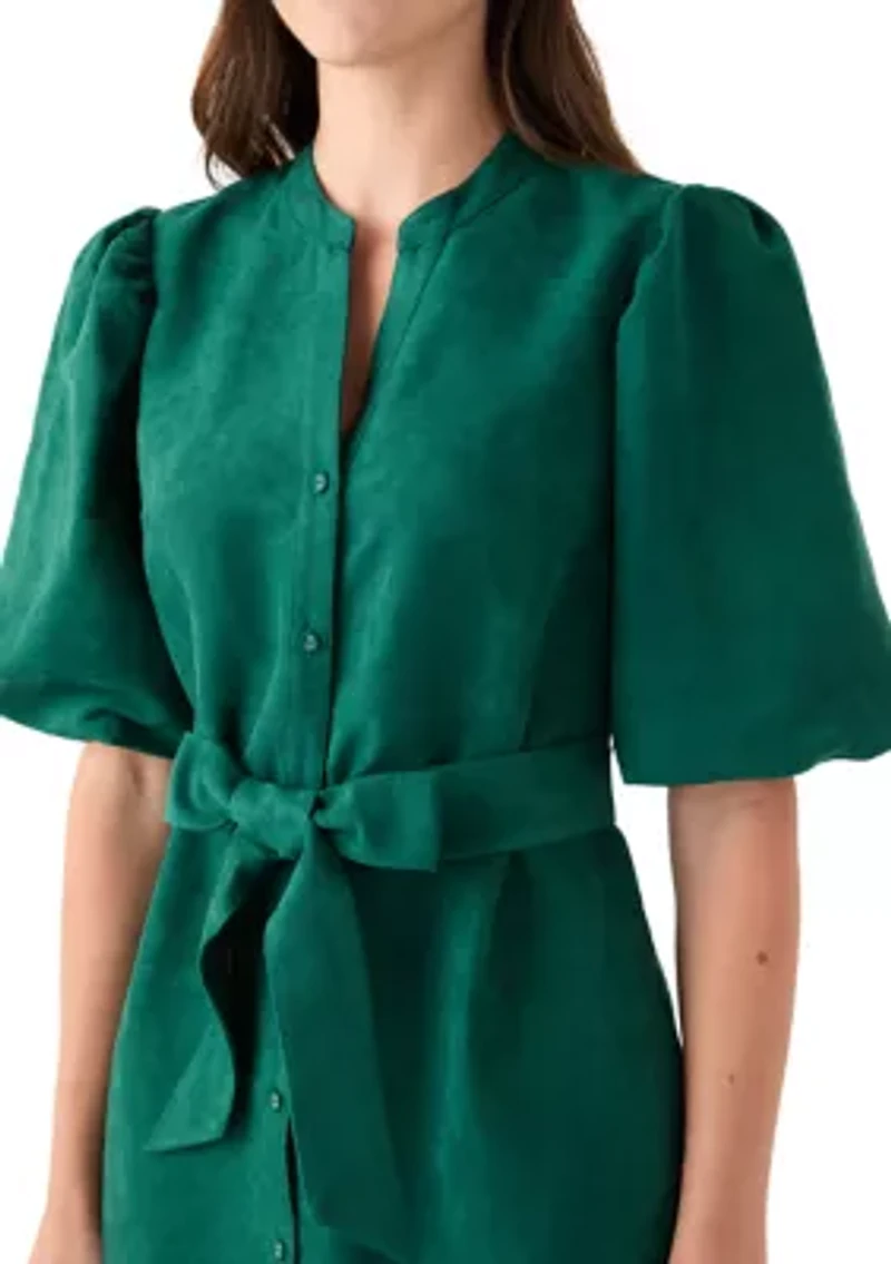 Women's Suede Shift Dress