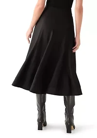Women's Suede Midi Skirt