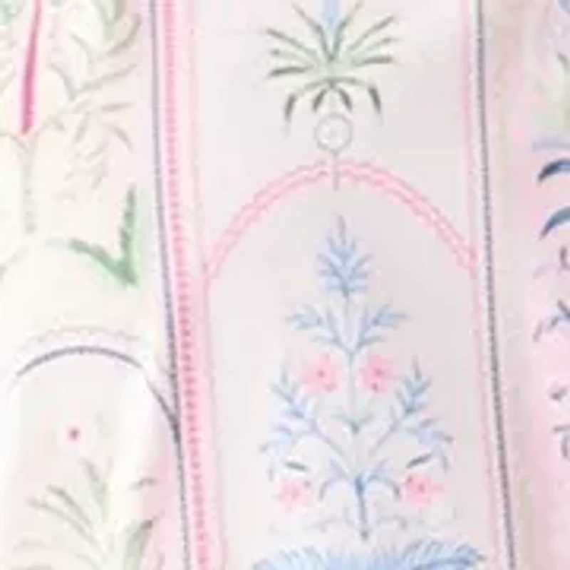 Plus Short Sleeve Printed Shirtdress