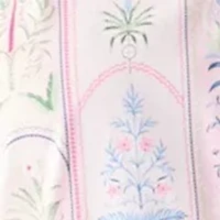 Plus Short Sleeve Printed Shirtdress