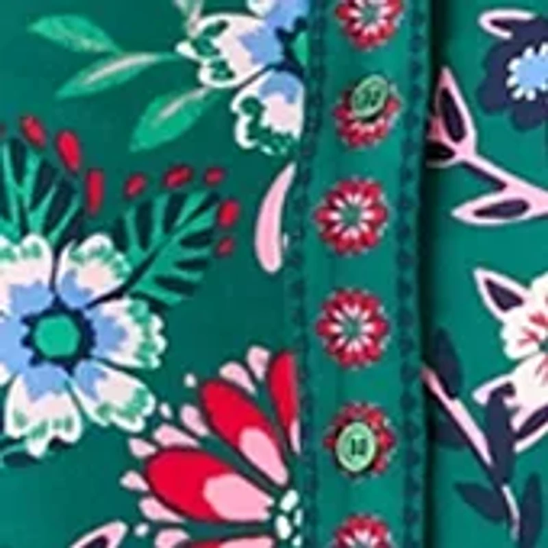 Women's Long Sleeve Printed Maxi Dress