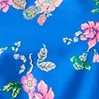 Women's Long Sleeve Printed Poplin Swing Dress