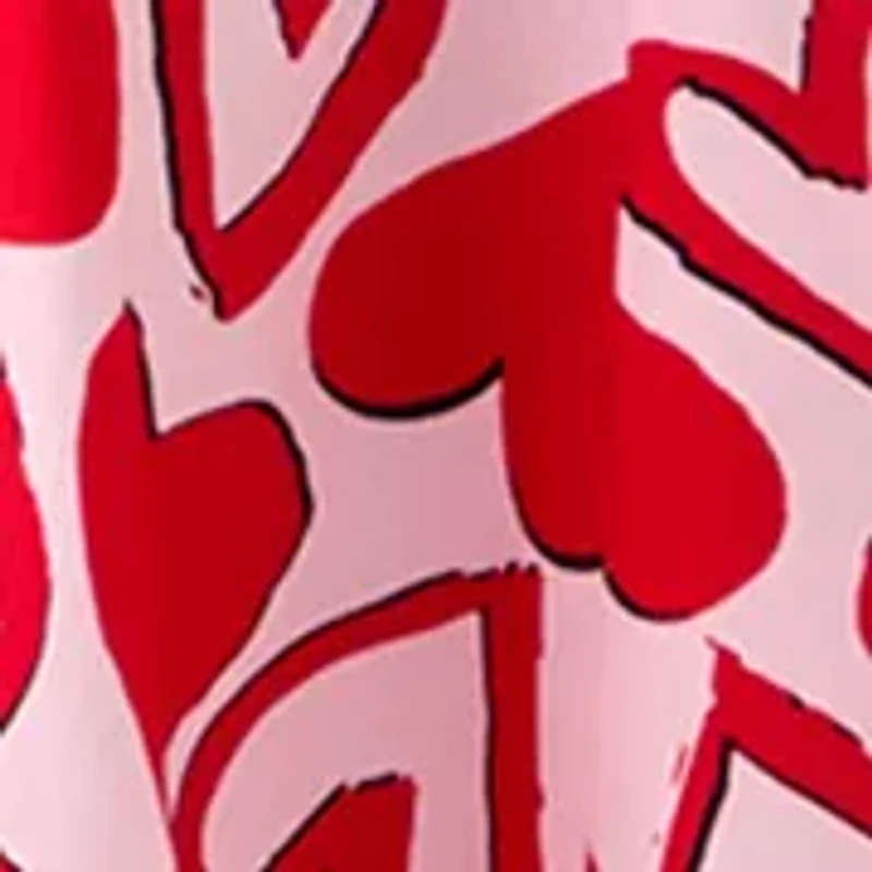 Women's Long Sleeve Printed Poplin Swing Dress