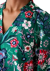 Women's Three-Quarter Sleeve V-Neck Top