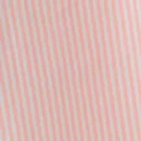 Women's Puff Sleeve Button Front Collar Striped Dress