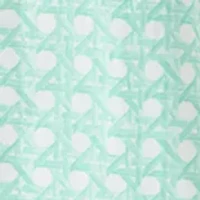 Petite Short Sleeve Button Down Front Collar Printed Dress