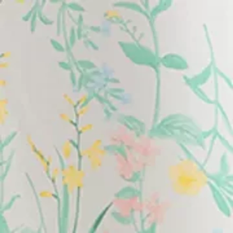 Petite Short Puff Sleeves Button Front Collared Printed Dress