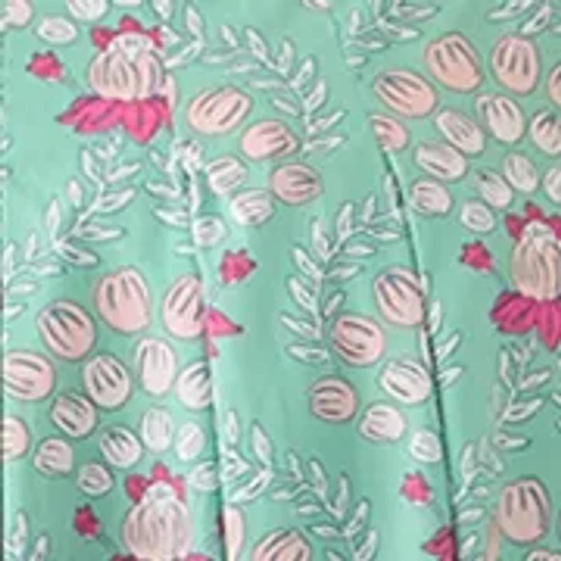 Women's Short Sleeve Pleat Yoke Dress