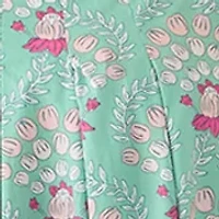 Women's Short Sleeve Pleat Yoke Dress