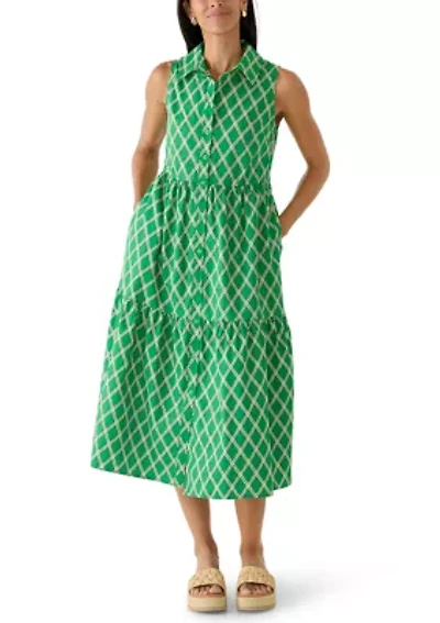 Women's Sleeveless Shirtdress