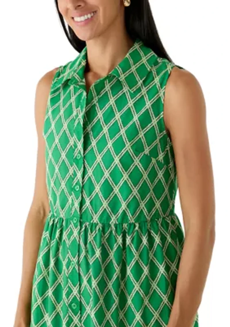 Women's Sleeveless Shirtdress