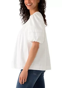 Women's Pintuck Yoke Woven Shirt