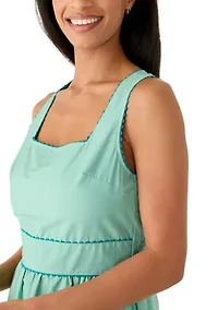 Women's Sleeveless Tiered Midi Dress