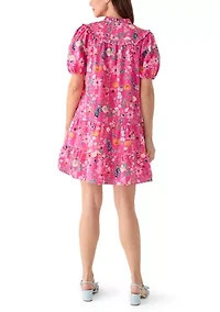 Women's Puff Sleeve Shirtdress